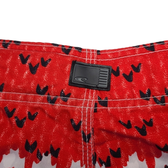 O’Neill Winter Sweater Print Red White & Blue Board Shorts Men's Size 38 EUC - Picture 9 of 13
